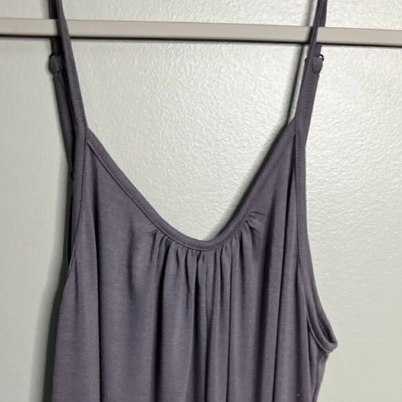SNUGWIND Wms  Casual Sleeveless Strap Loose Adjustable Jumpsuits in Gray Size M - Picture 7 of 8